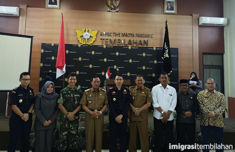 Kepala Kantor Imigrasi Tembilahan Hadiri Pisah Sambut Kepala Bea Cukai Tembilahan